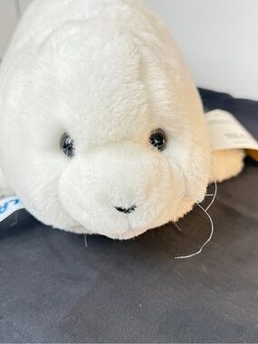 Vintage Kipmik Products "Natchiq" white seal pup plush, Stuffed Animal, w/ Tags